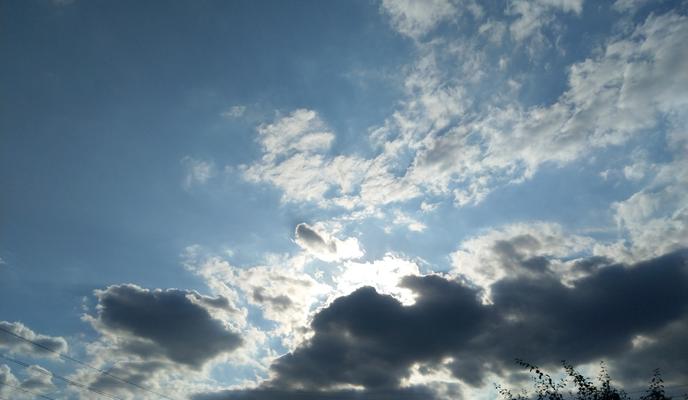 Небо солнце облака тучи