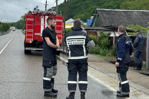 Вода затопила дворы в Архипо-Осиповском округе после ливня