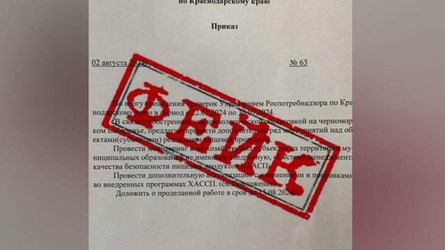 Власти Кубани назвали массовые проверки общепита в Туапсе и Геленджике фейковыми