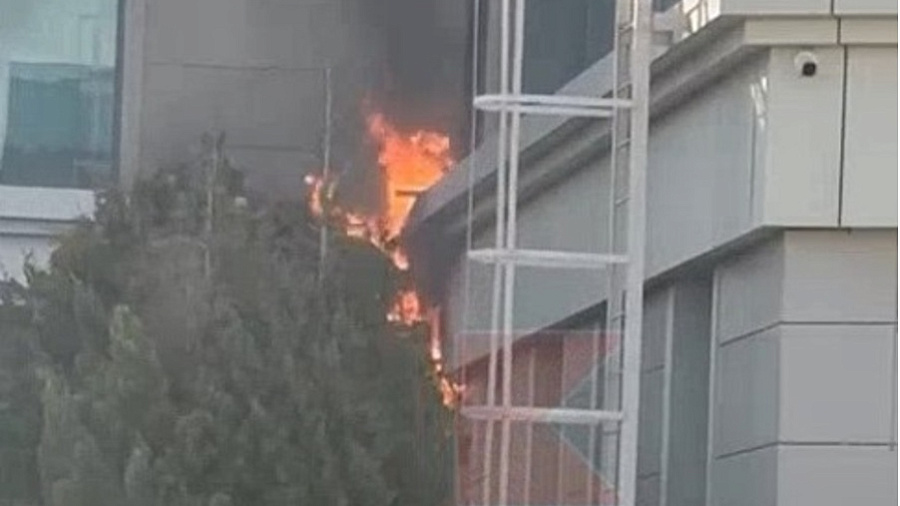 Очевидцы сняли на видео пожар в тренировочном центре «Чемпион» в Краснодаре
