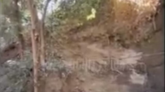 В Сети появилось видео с места падения двух женщин в обрыв в центре Сочи