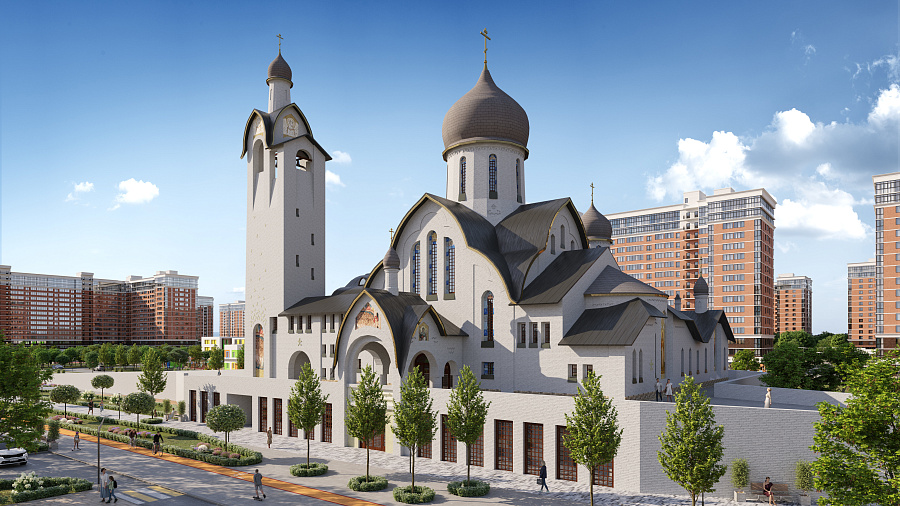 В Краснодаре возведут трехэтажный православный храм