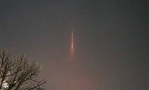 На Кубани из-за морозов появились световые столбы