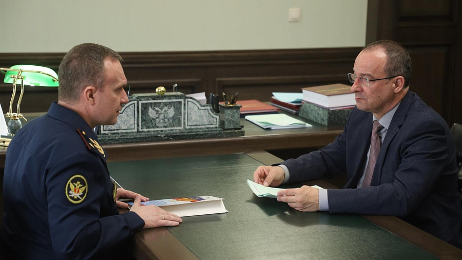 Председатель ЗСК Юрий Бурлачко провел встречу с новым начальником УФСИН России по Краснодарскому краю