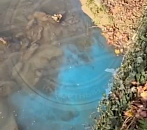 В сочинской реке Хосте местные жители заметили голубую жидкость