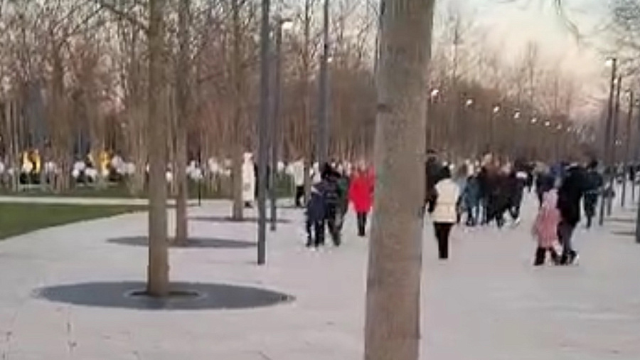«Это кошмар какой-то»: жительница Краснодара показала столпотворение в парке Галицкого в преддверии Рождества