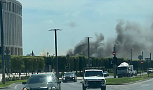 В Краснодаре потушили пожар, произошедший в парке Галицкого возле футбольного стадиона