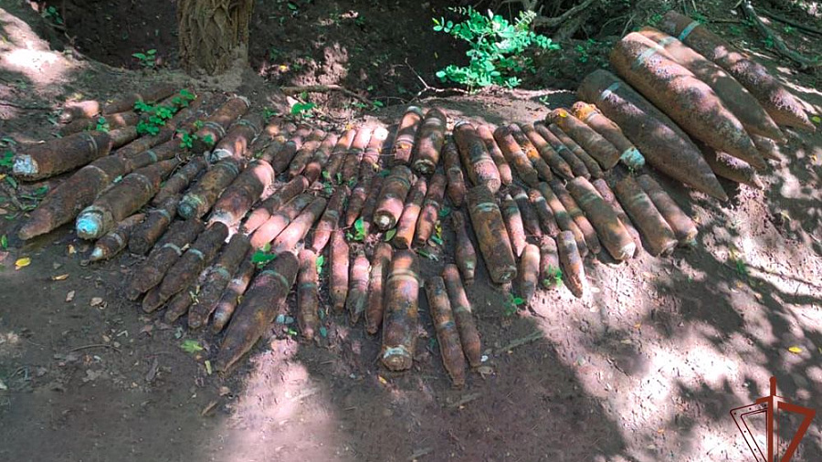 В двух районах Краснодарского края обнаружены 93 боеприпаса времен Великой Отечественной войны