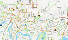 Гигантские пробки в 9 баллов сковали Краснодар из-за снегопада