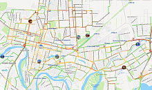 Гигантские пробки в 9 баллов сковали Краснодар из-за снегопада