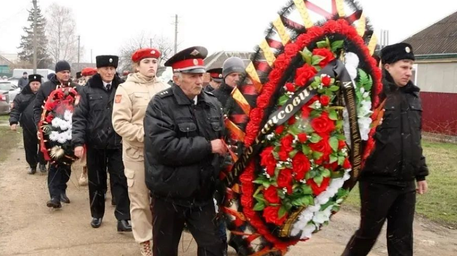 В Краснодарском крае 8 марта похоронили военных, погибших во время спецоперации на Украине