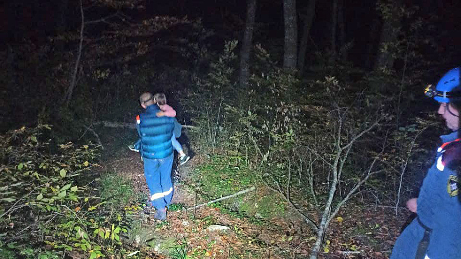 В Сочи в лесу в районе Орлиных скал заблудился мужчина с 4-летней дочерью