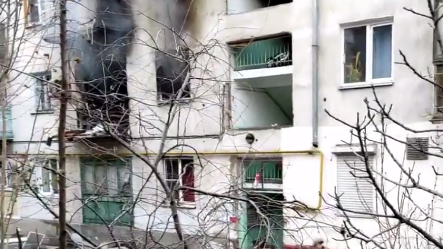 Появилось видео с места взрыва газа в многоквартирном доме в Туапсе