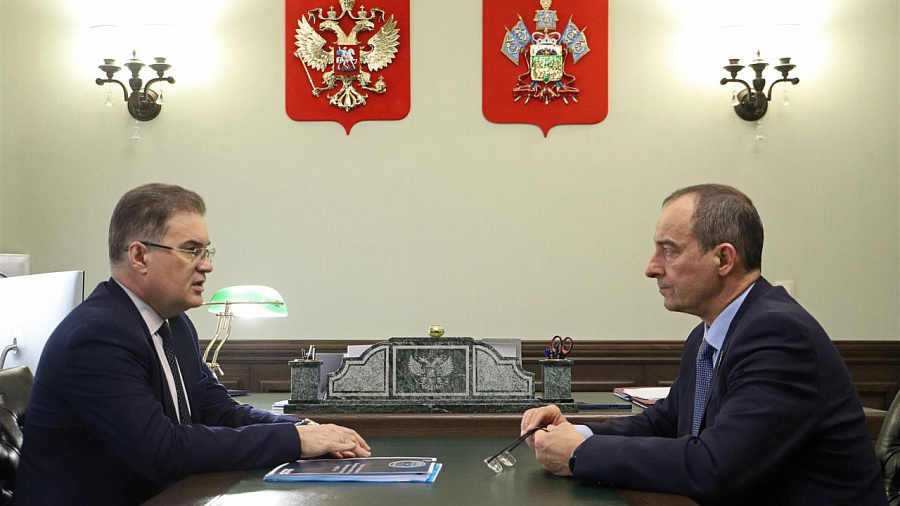 Юрий Бурлачко и Сергей Усенко обсудили подготовку к ежегодному отчету КСП