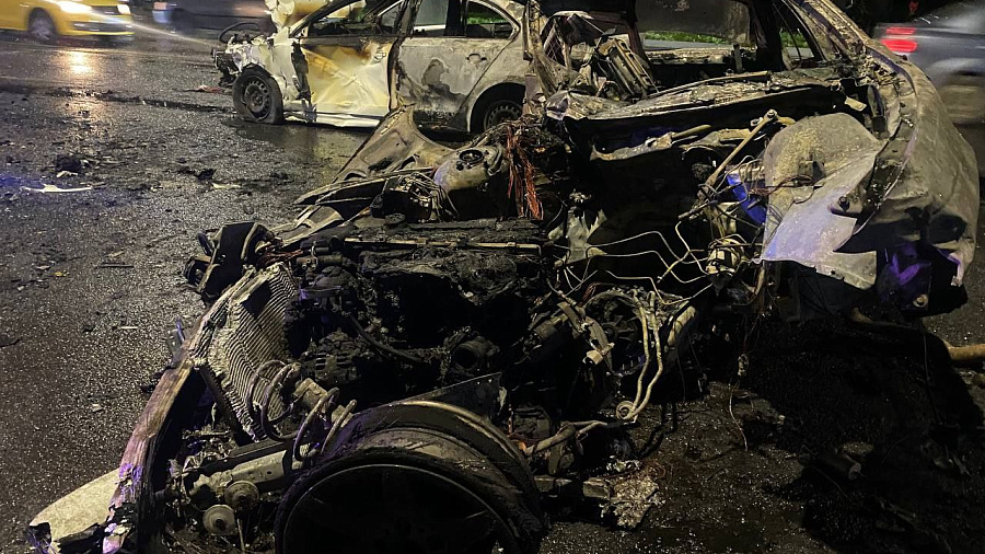 Трое сгорели заживо в адском ДТП на Ростовском шоссе в Краснодаре