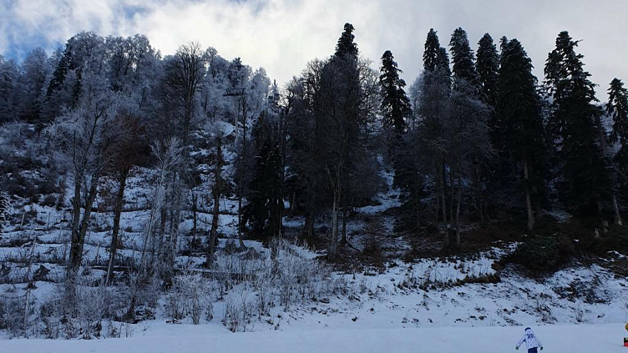 В горах Сочи из-за лавиноопасности и тумана закрыли часть трасс для катания