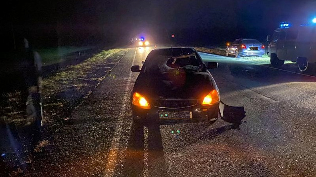 Водитель «Лады Приоры» сбил насмерть человека на трассе в Краснодарском крае