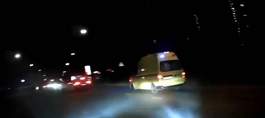 Момент «огненного» ДТП с тремя погибшими сняли на видео в Краснодаре