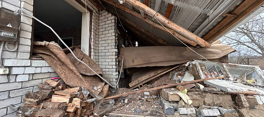 В Краснодарском крае хлопок газа обрушил дом, есть погибший