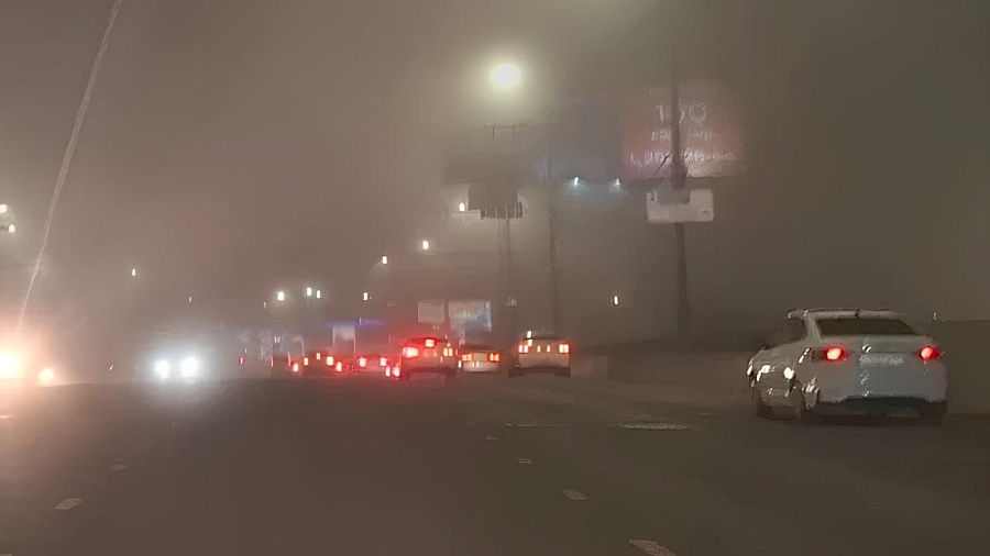 Низкая видимость: на Краснодар опустился густой туман