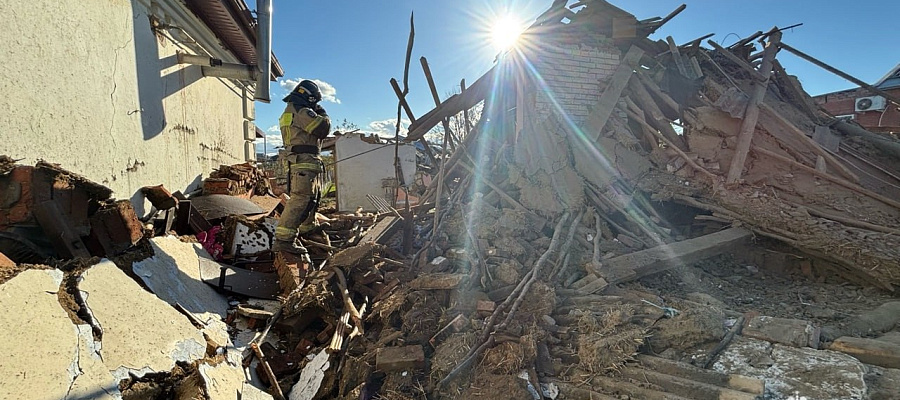 Мощный взрыв газа произошел в станице Северской на Кубани, есть пострадавший