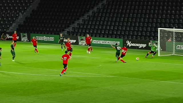 Вернувшийся из аренды Шапи Сулейманов забил красивый гол за «Краснодар» (ВИДЕО)