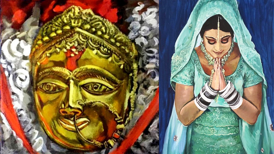 Под сводом священных Гималаев: в Краснодаре открылась авторская выставка живописи про Индию