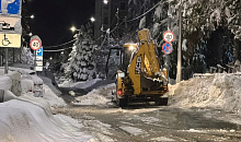 Мощный снегопад обрушился на Сочи