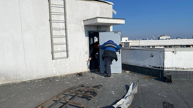 В Краснодаре приводят в порядок ЖК «Центральный», пострадавший при атаке беспилотников 