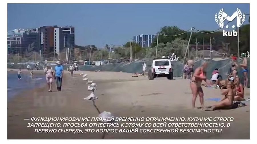 «Не позеленели, все нормально»: туристы в Анапе массово игнорируют запреты на пляжах
