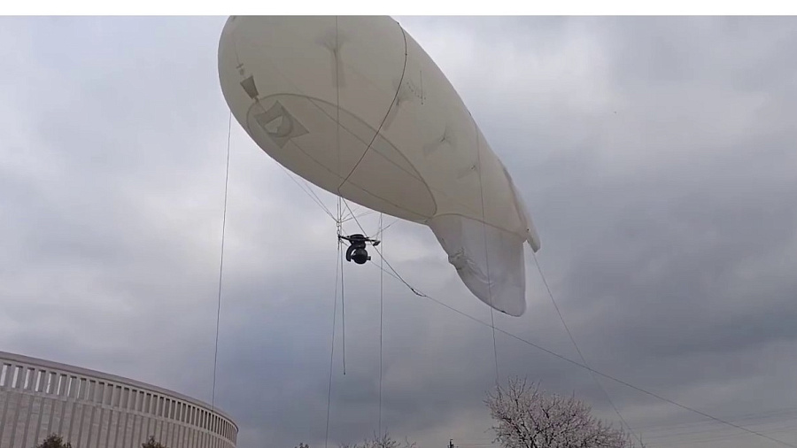 Росгвардия подняла аэростат над Краснодаром перед матчем Россия – Никарагуа