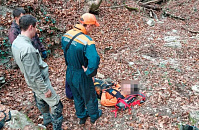 Мотоциклист сорвался со склона в Геленджике