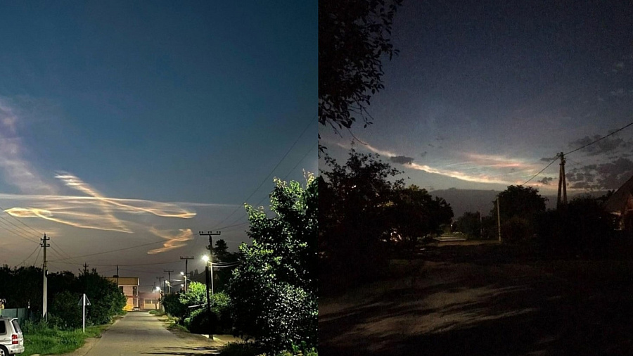 Южное сияние: жители Краснодарского края заметили в небе редкий вид марсианских облаков 