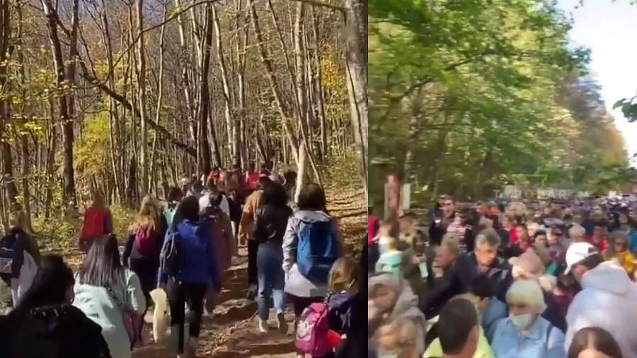 Сотни туристов в горах и ущельях Краснодарского края попали на видео