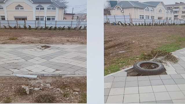 Андрей Алексеенко раскритиковал пустырь с ямами и мусором рядом с парком Городской сад в Краснодаре