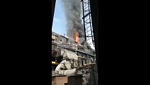 На Новочеркасской ГРЭС произошел крупный пожар на кровле энергоблока