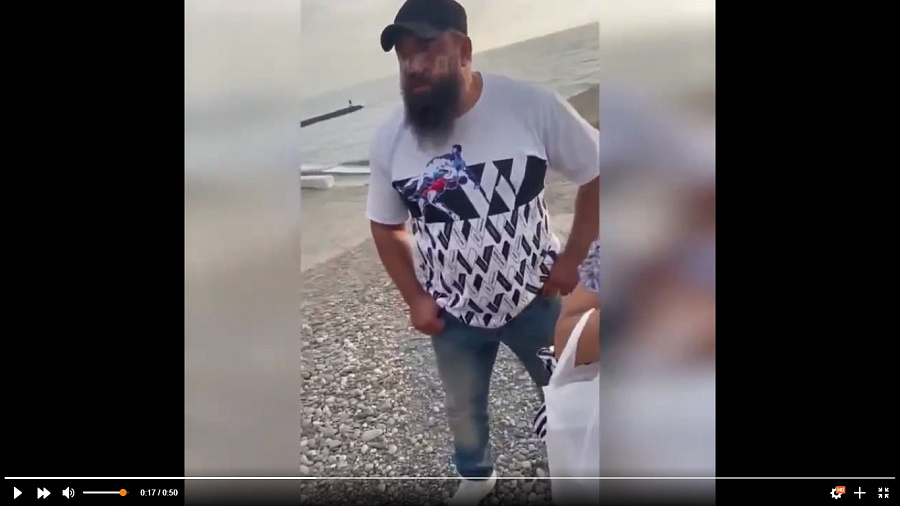 В Сочи полиция начала проверку после видео с пляжа, где охранник оскорблял посетителей