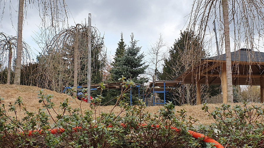 Многих уволили, но работы продолжаются. Как обстоит ситуация со строительством японского сада в парке «Краснодар»