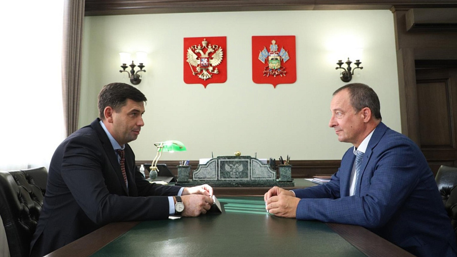 Председатель ЗСК Юрий Бурлачко провел встречу с новым главой Усть-Лабинского района