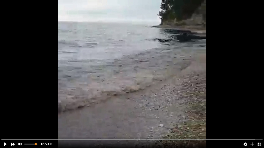 Жители Туапсе сняли на видео новый сброс нефтепродуктов в Черное море