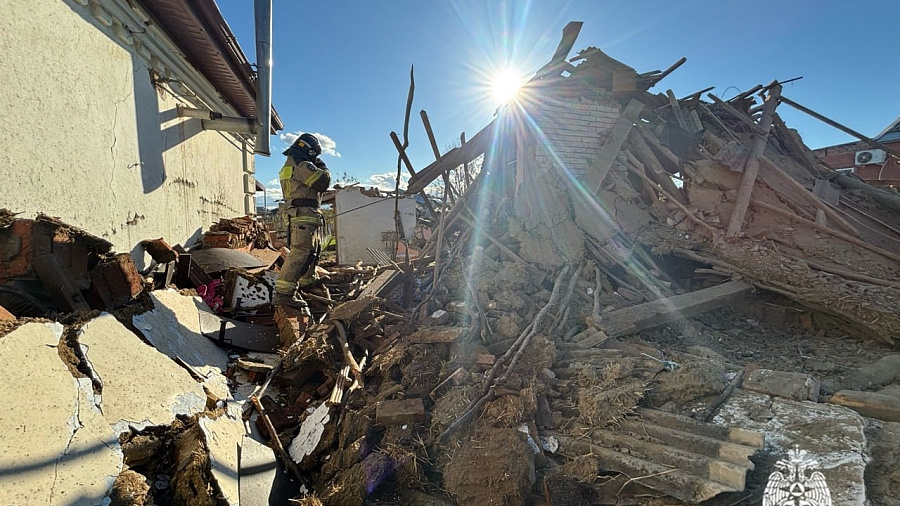 Мощный взрыв газа произошел в станице Северской на Кубани, есть пострадавший