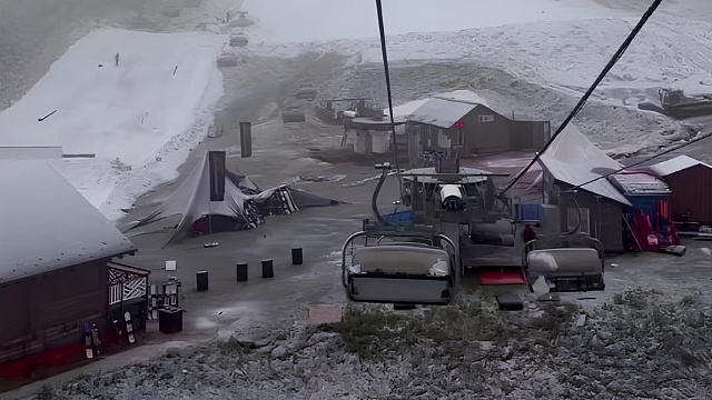 В горах Сочи лето сменилось зимой за одну ночь