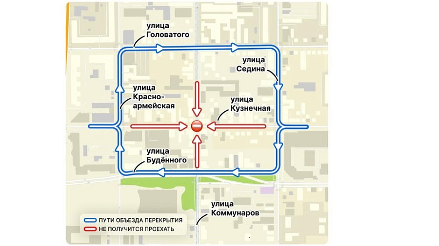 В Краснодаре перекроют ключевые улицы из-за ремонта трех трамвайных переездов
