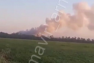 Под Армавиром вспыхнула свалка на площади более 800 квадратных метров