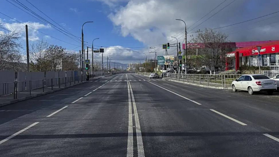 Первый этап ремонта М-4 Дон завершен в Новороссийске