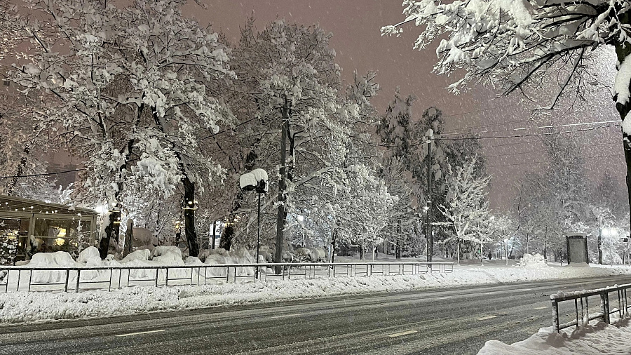 Синоптики рассказали, когда в Краснодаре пойдет первый снег