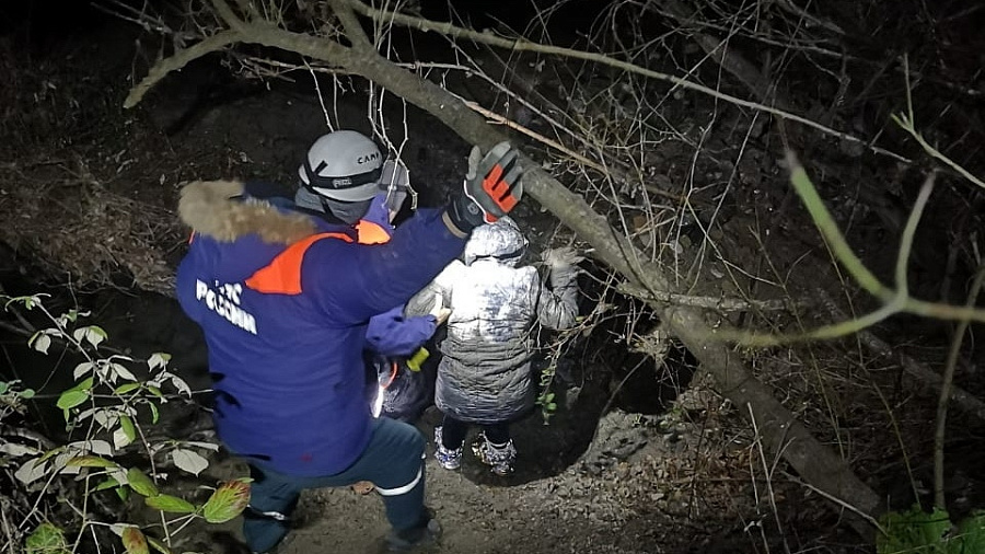 В Сочи сотрудники МЧС ночью с собаками искали в лесу заблудившуюся женщину