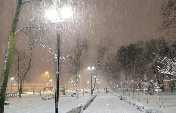 Мощный снегопад оставил девять населенных пунктов Туапсинского района без электричества