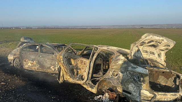 На Кубани произошло огненное ДТП с четырьмя погибшими
