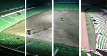 Завораживающее зрелище: ФК «Краснодар» опубликовал таймлапс-видео замены газона на своем стадионе
